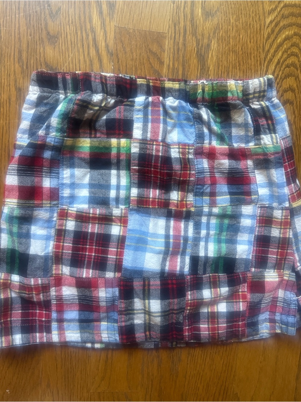 Flapdoodles SKORT Madras Multi-Plaid Skort Like new girls size 7